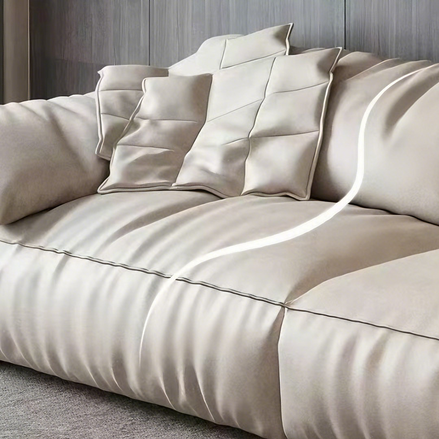 Kirk Two Seater Sofa, Leathaire compact living room seating idea