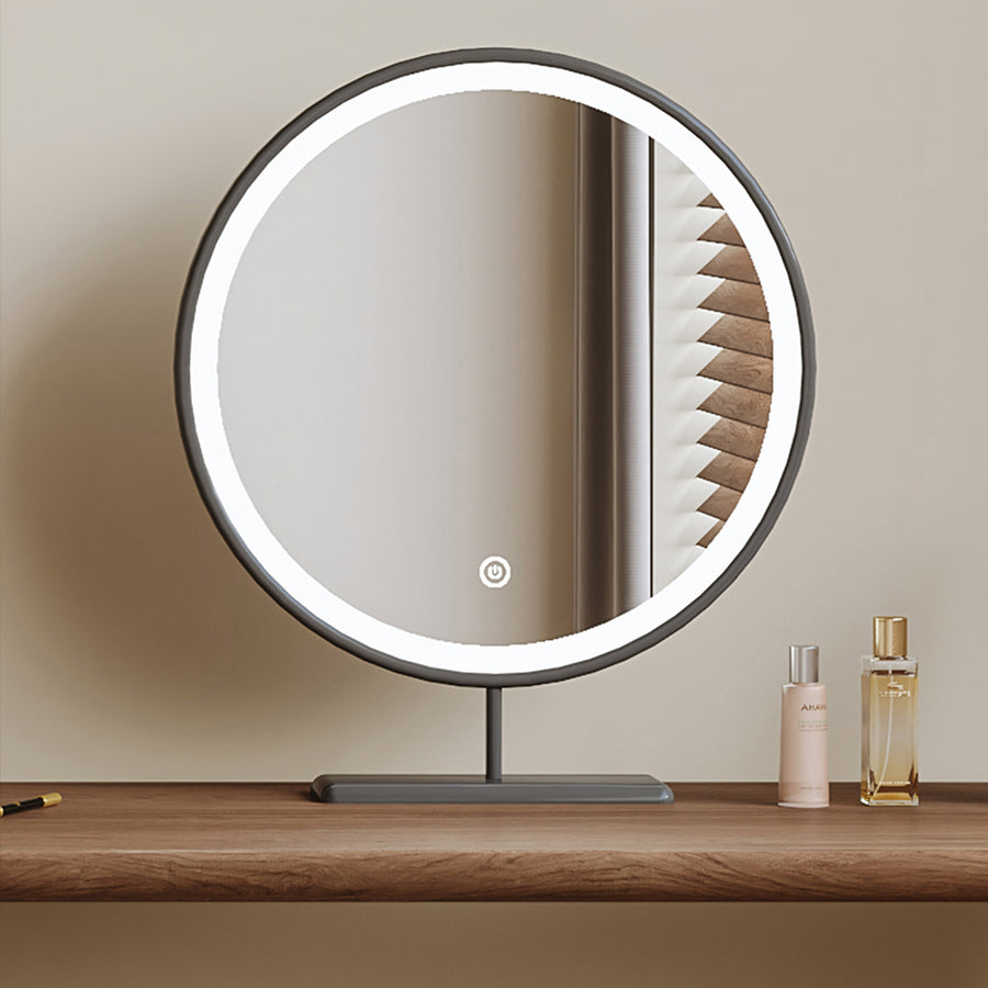 Lewis Dressing Table With Chest Of Drawers & Round Mirror, Solid Wood product image 12