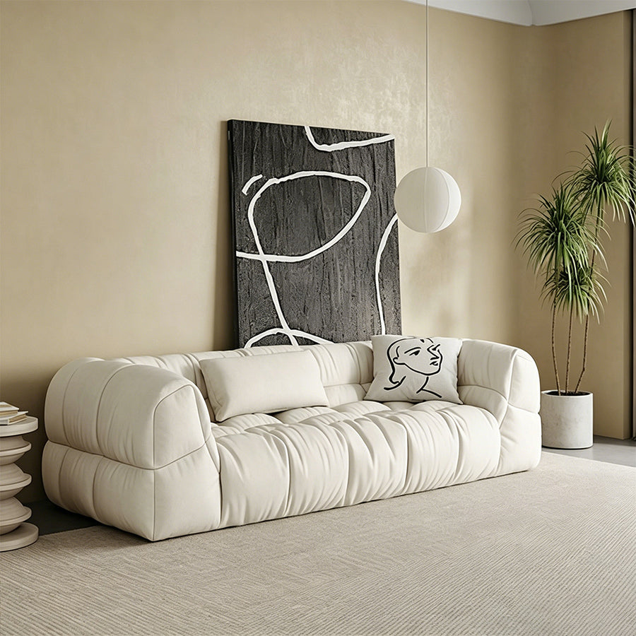 Kathie Two Seater Sofa, Three Seater Sofa, Corner Sofa side view and sofa proportion