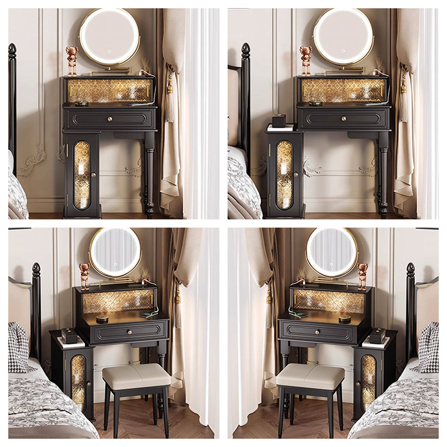 Nguyen Dressing Table With Side Cabinet & LED Mirror product image 8
