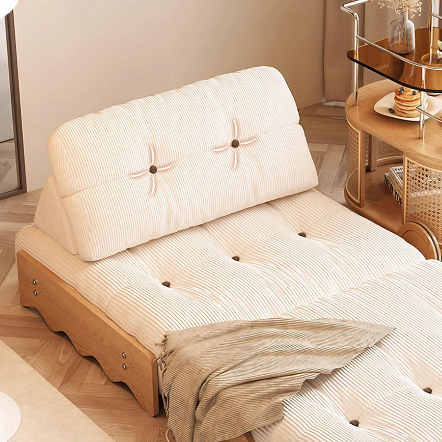 Rachman Sleeper Armchair, Single Seater Bed, Cream in a modern UK home