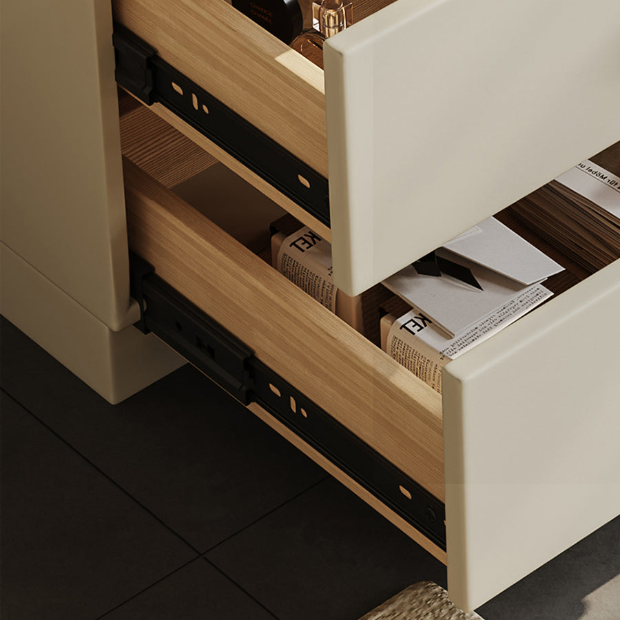 Stewart Dressing Table With Chest Of Drawers & Round Mirror, Solid Wood product image 7