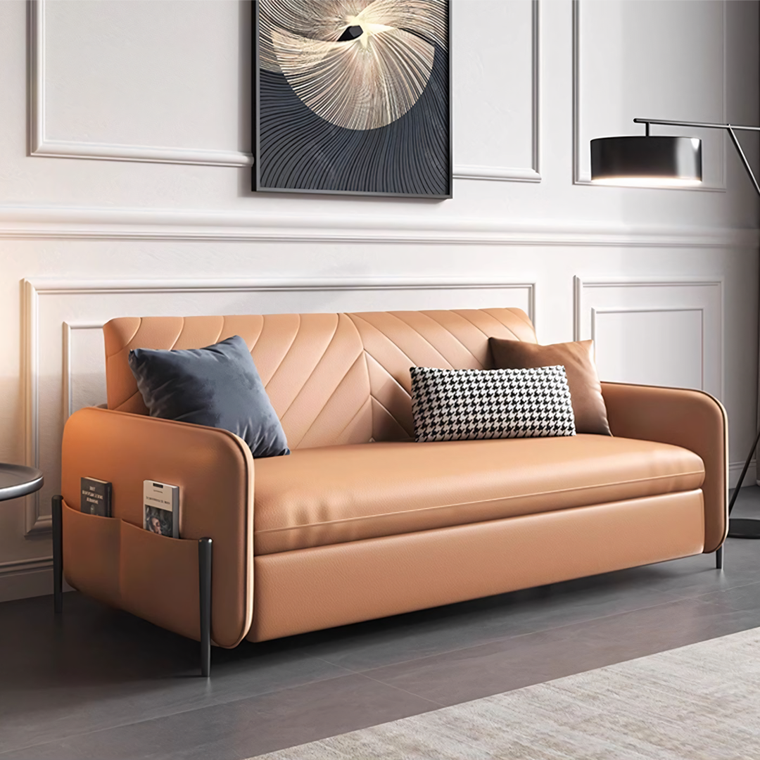 Meera Two / Three Sofa Bed with Storage, Suede-Ritconcept-Rit Concept