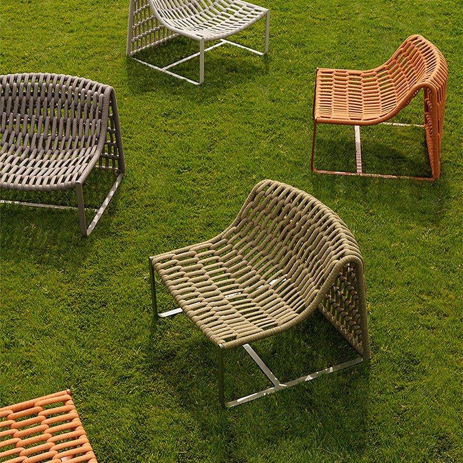 Figueroa Outdoor Lounge Chair With Footstool, Rattan (Clearance)