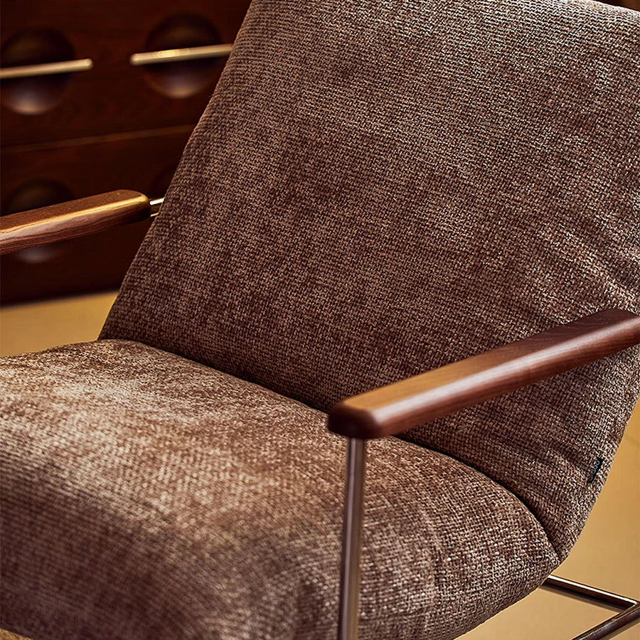 Orozco Lounge Chair With Ottoman, Chenille in a modern UK home