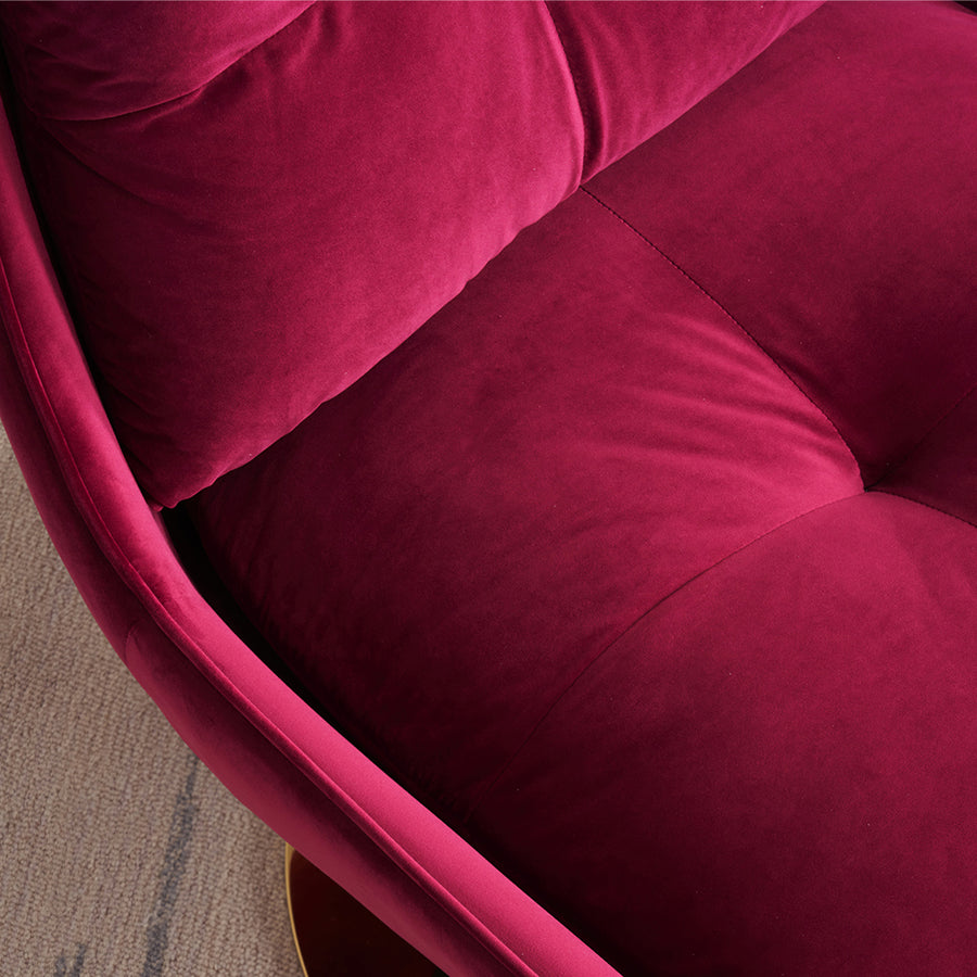 Bonnet Swivel Lounge Chair With Ottoman in a modern UK home