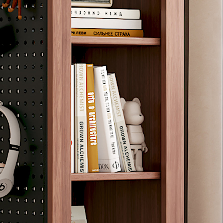 Correa Rotating Bookshelf, Freestanding Shelving Unit With Full Length Mirror - for living room