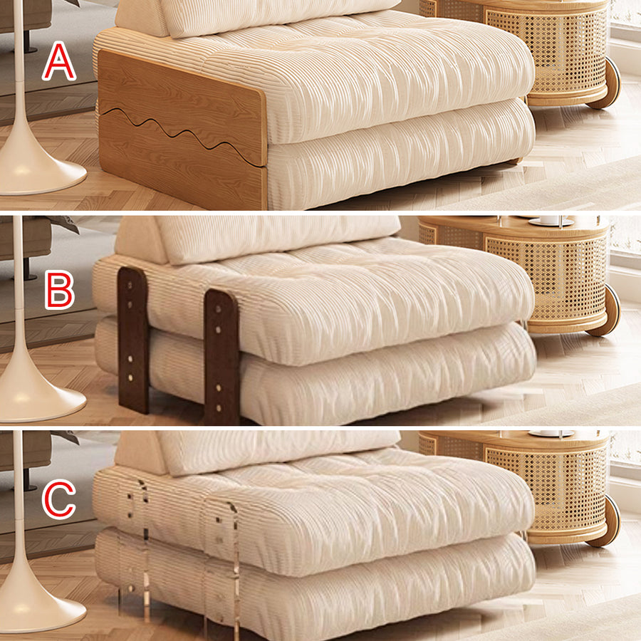 Rachman Sleeper Armchair, Single Seater Bed, Cream - for living room