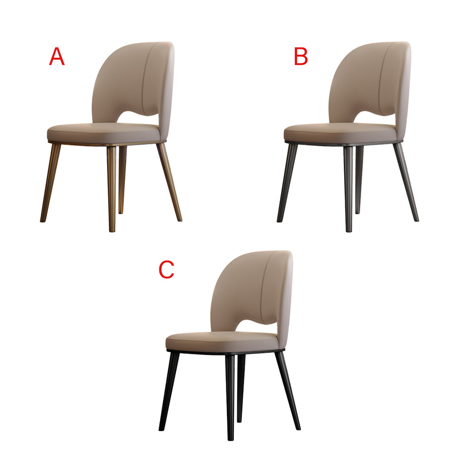 Shankar Leather Dining Chair, More Leg Colours