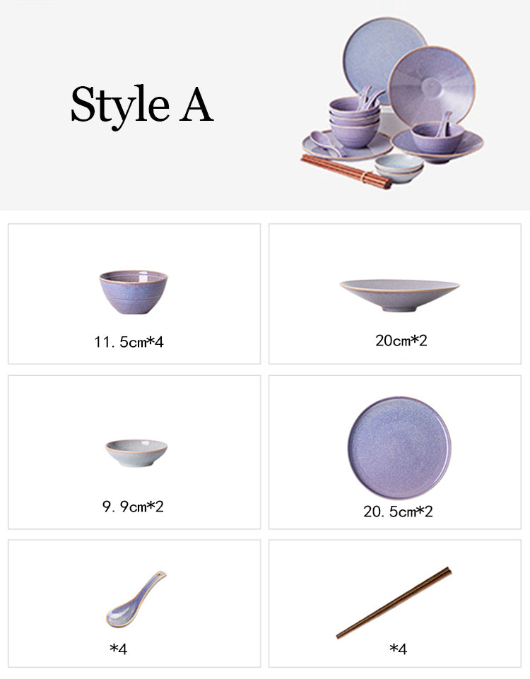 Eliana Dinner Set, Purple-Rit Concept-Rit Concept
