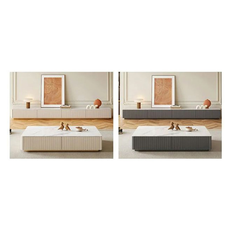 Abigail Rectangle Coffee Table, Sintered Stone - rectangular coffee table UK