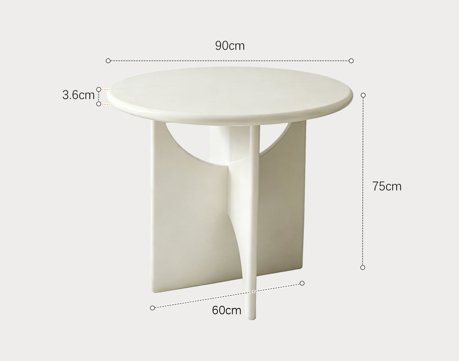 Alen Round Dining Table front view as a dining table uk