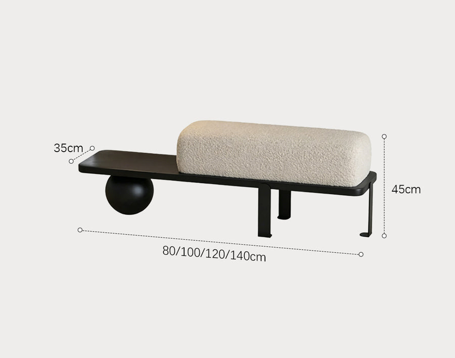 Alison Stylish Bench, Boucle