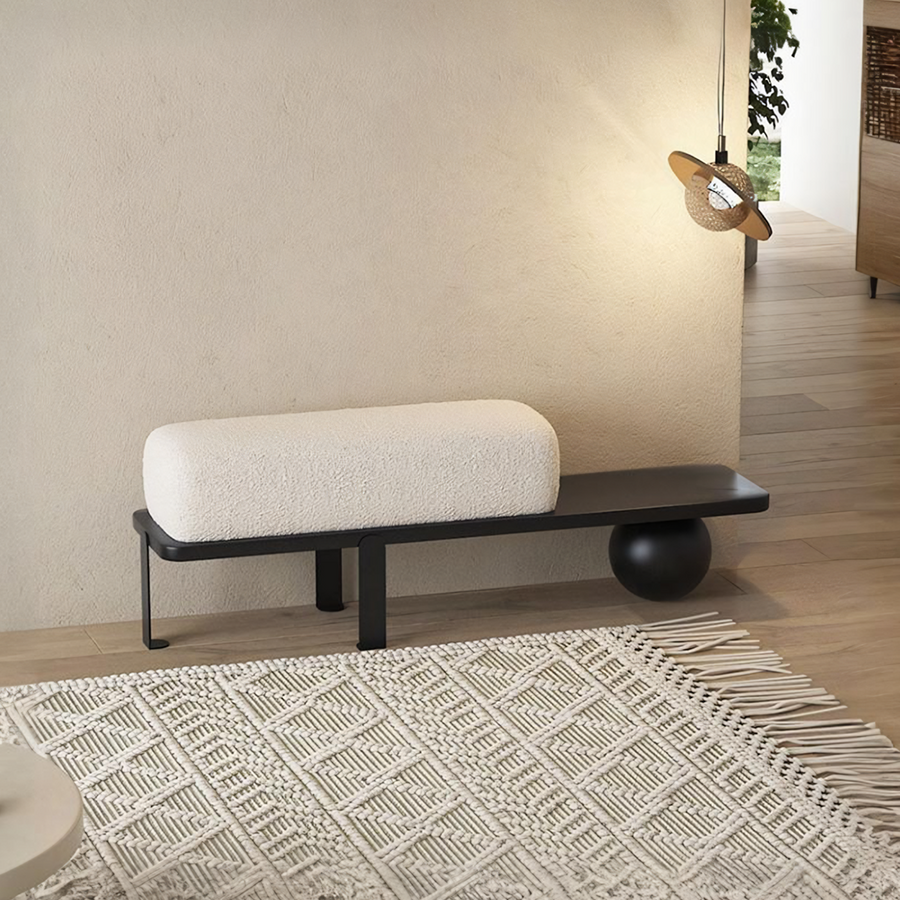 Alison Stylish Bench, Boucle - boucle bench UK