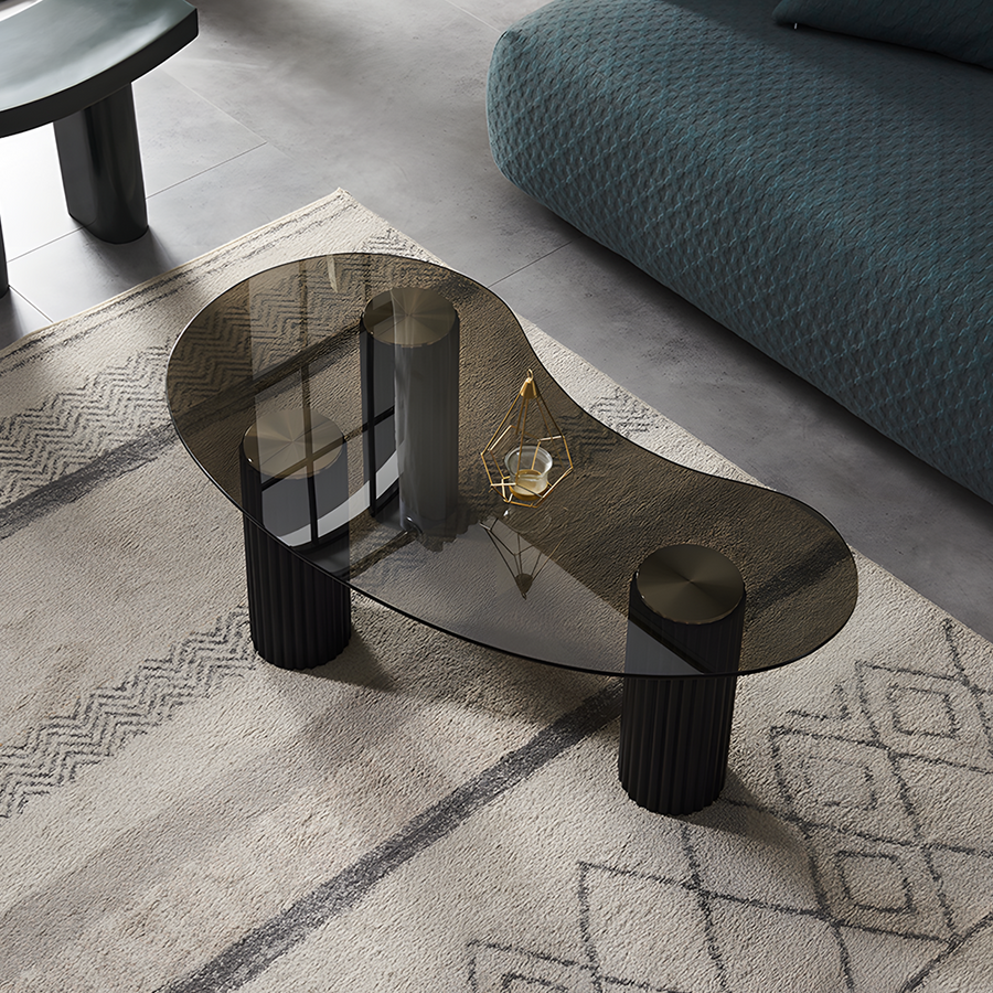 Amado Coffee Table, Glass - amado glass coffee table UK
