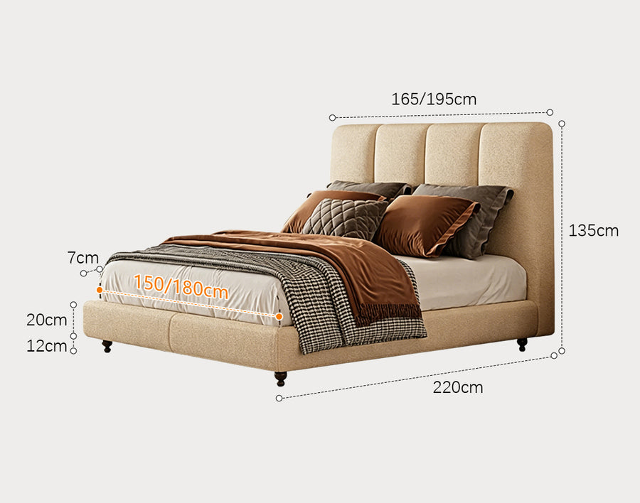 Ambrose Double Bed, Queen Bed