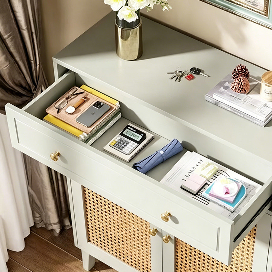 Amelie Shoe Storage, Rattan Shoe Cabinet