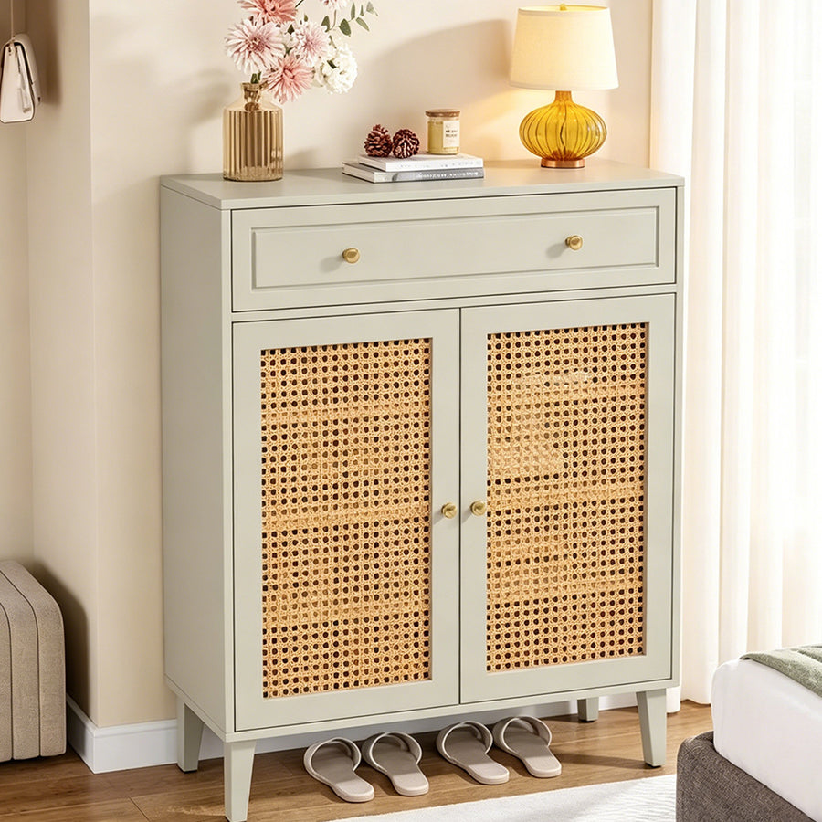 Amelie Shoe Storage, Rattan Shoe Cabinet