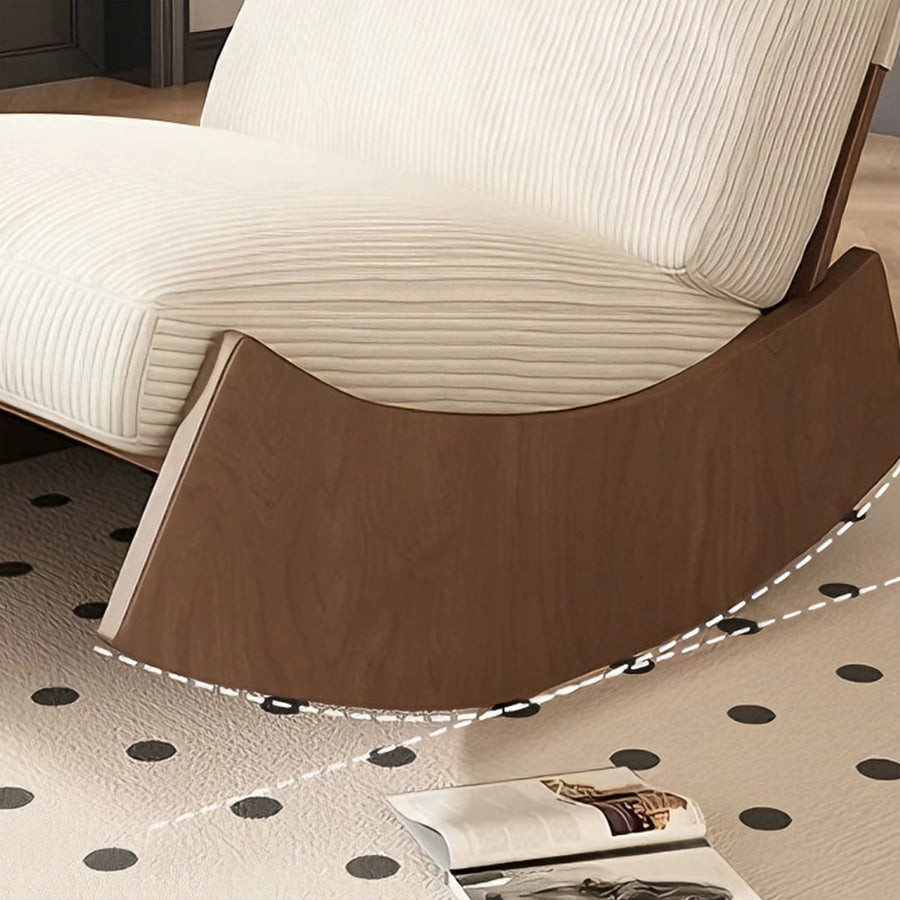 Anaya Rocking Chair, Corduroy & Wood - armchair for living room