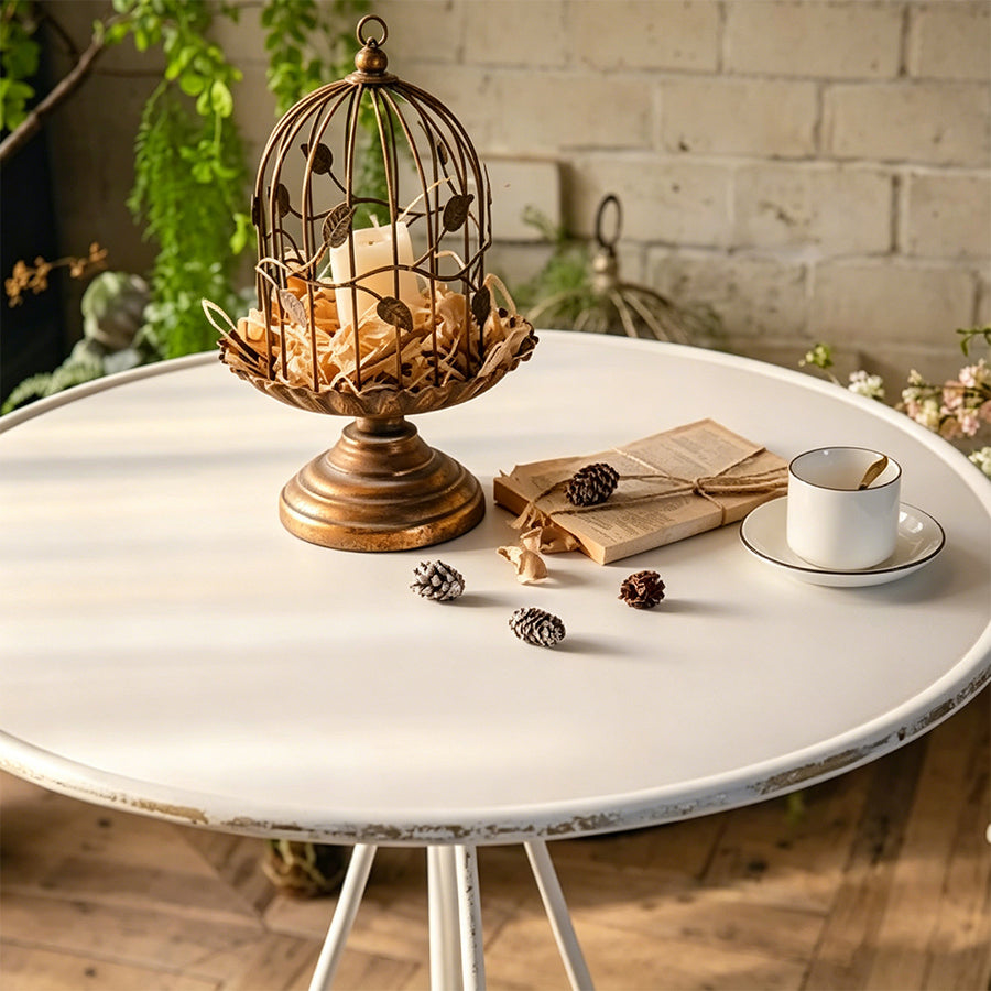 Antonia Outdoor Garden Dining Table Set, Iron - lounge chair