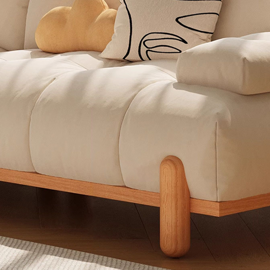 Ariadna Comfy Two Seater, Three Seater Sofa, Suede compact living room seating idea