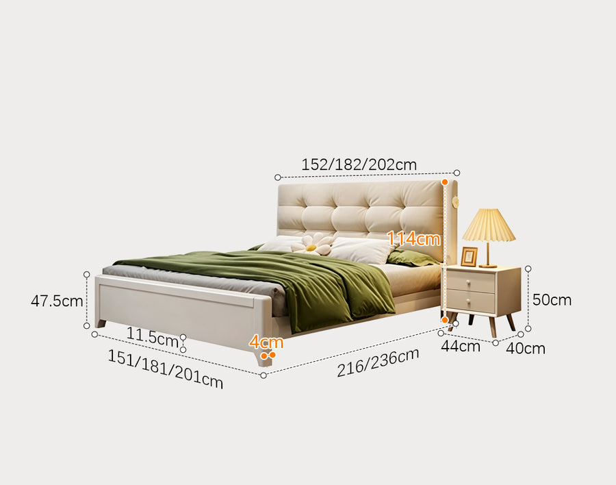Arlene Wood King Size / Super King Size Storage Bed