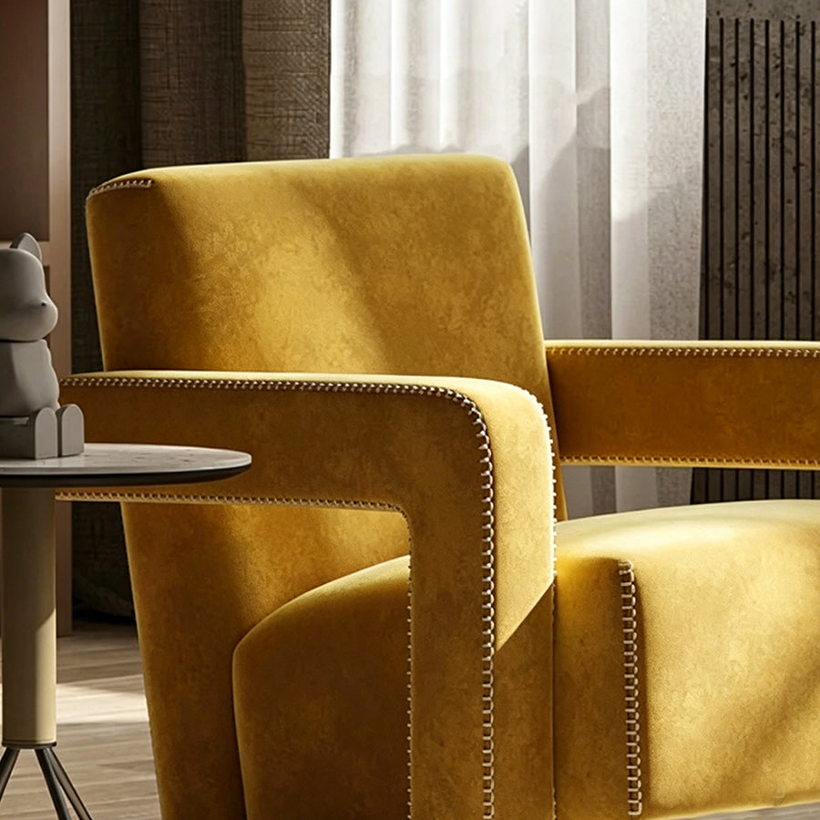 Aspasia Armchair, Yellow - modern accent chair