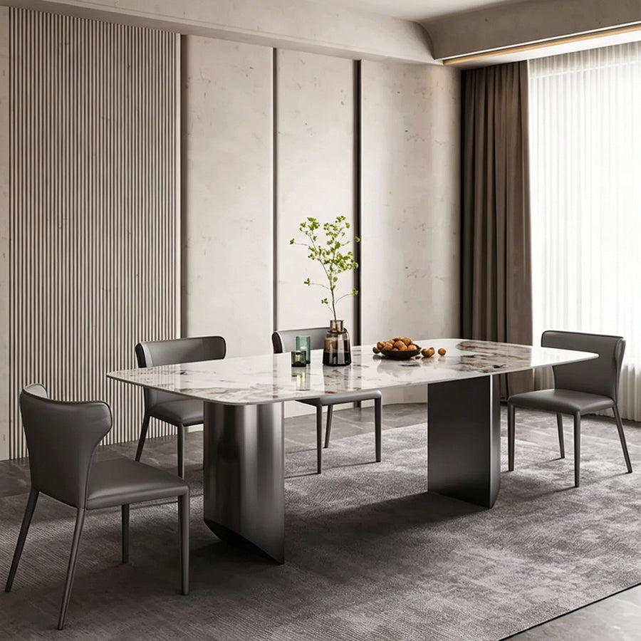 Astrid Dining Table detail showing table finish and proportions