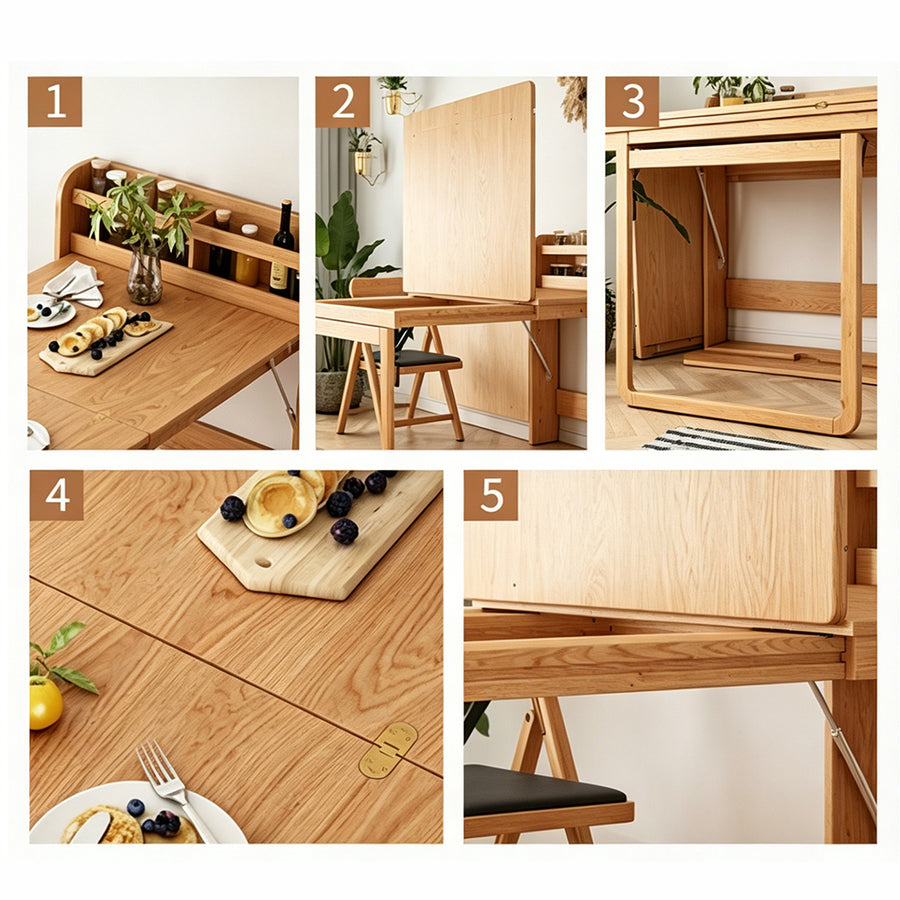 Atos Folding Dining Table front view as a dining table uk