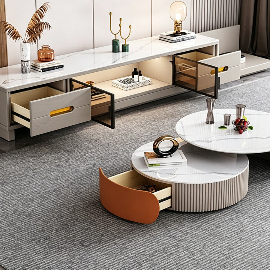 Audrey Nesting Coffee Table, Sintered Stone