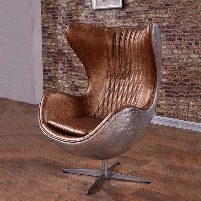 Fawkes Aviator Office Chair, Aluminium Shell - aluminium office chair UK