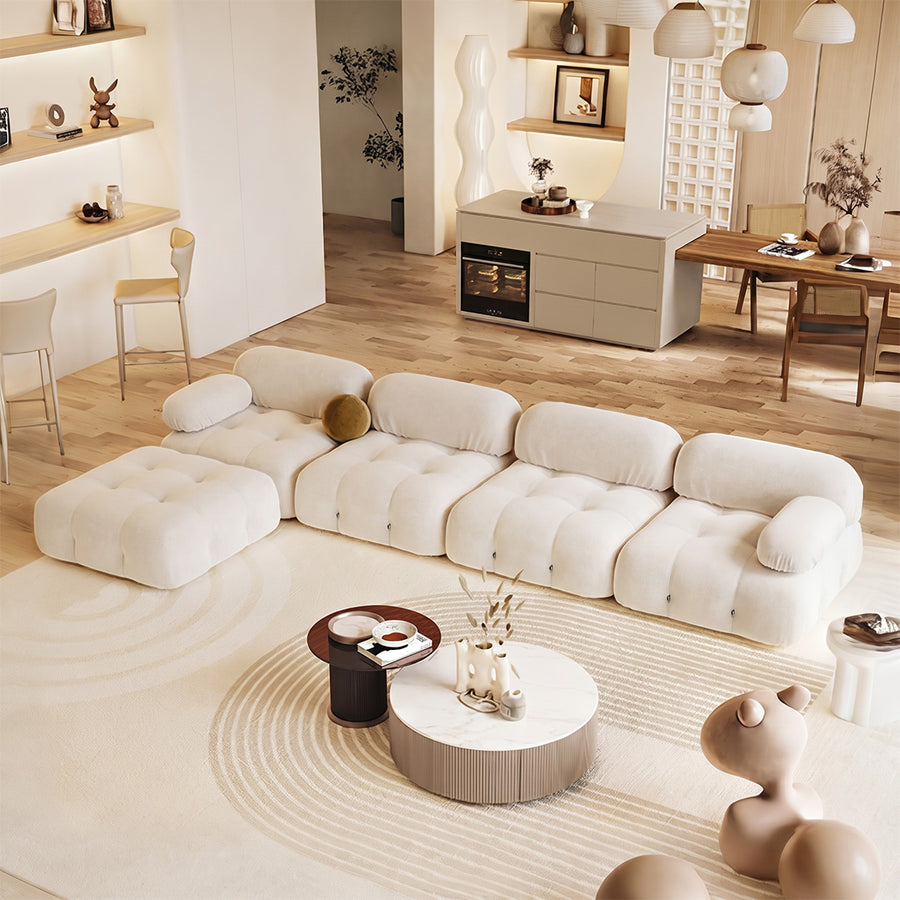 B&B Camaleonda Style Two Seater Modular Sofa, Velvet, Clearance