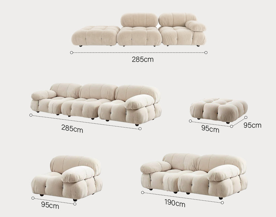B&B Camaleonda Style Two Seater Sofa, Velvet product image 20