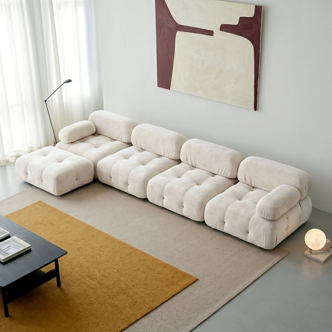 B&B Camaleonda Style Three Seater Corner Sofa seating detail for everyday living