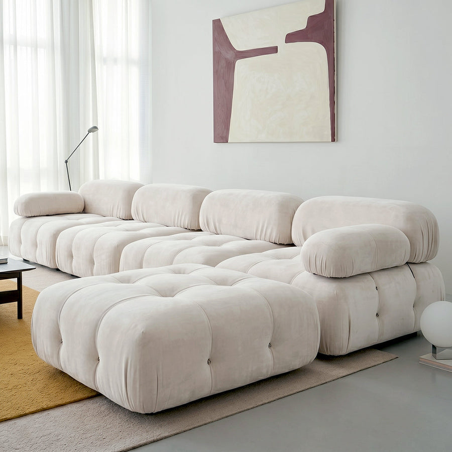 B&B Camaleonda Style Three Seater Corner Sofa dimensions and layout reference