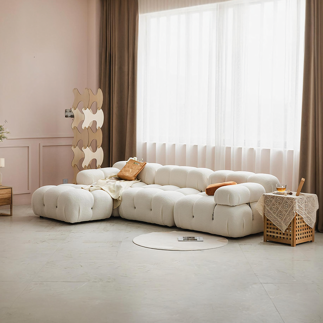 B&B Camaleonda Style Three Seater Corner Sofa for modern UK living room