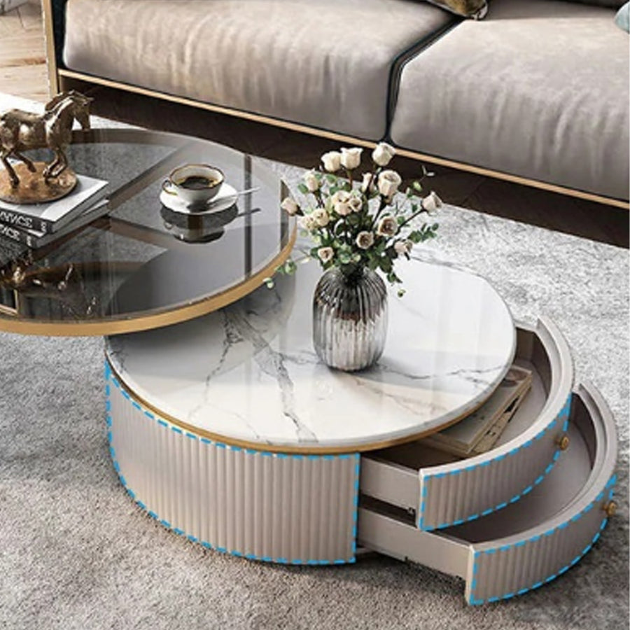 Bell Nesting Coffee Table, Glass