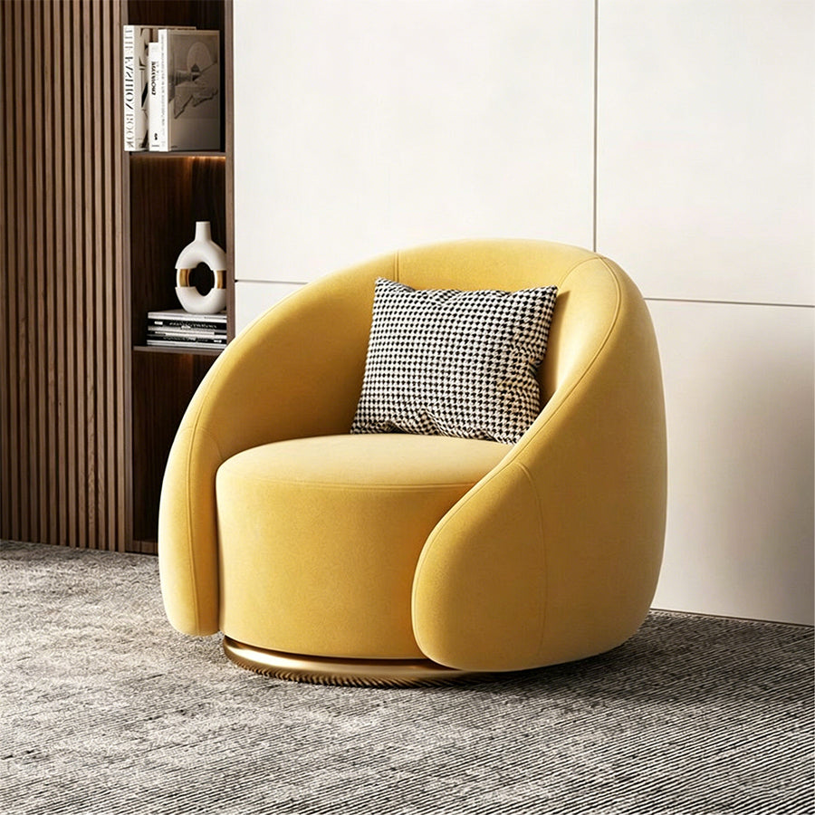 Bertha Velvet Armchair, Single Sofa
