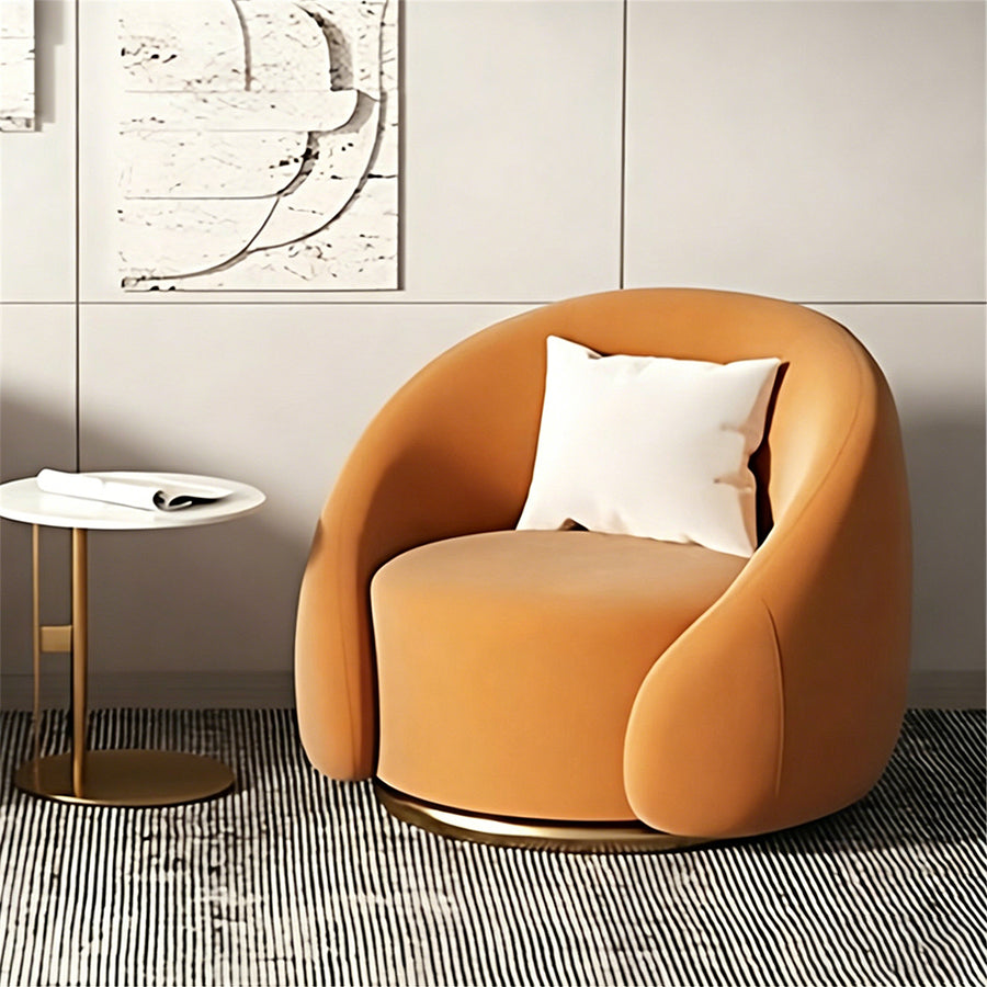 Bertha Velvet Armchair, Single Sofa