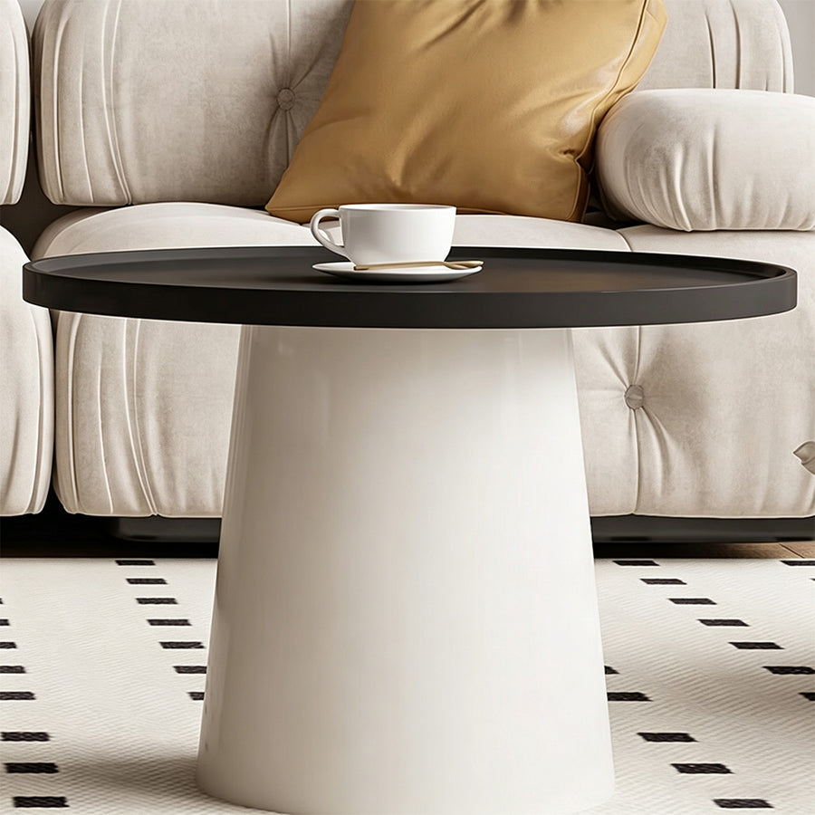 Table basse Bess, blanc et noir