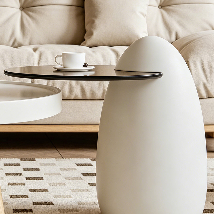 Bess Coffee Table, White & Oak