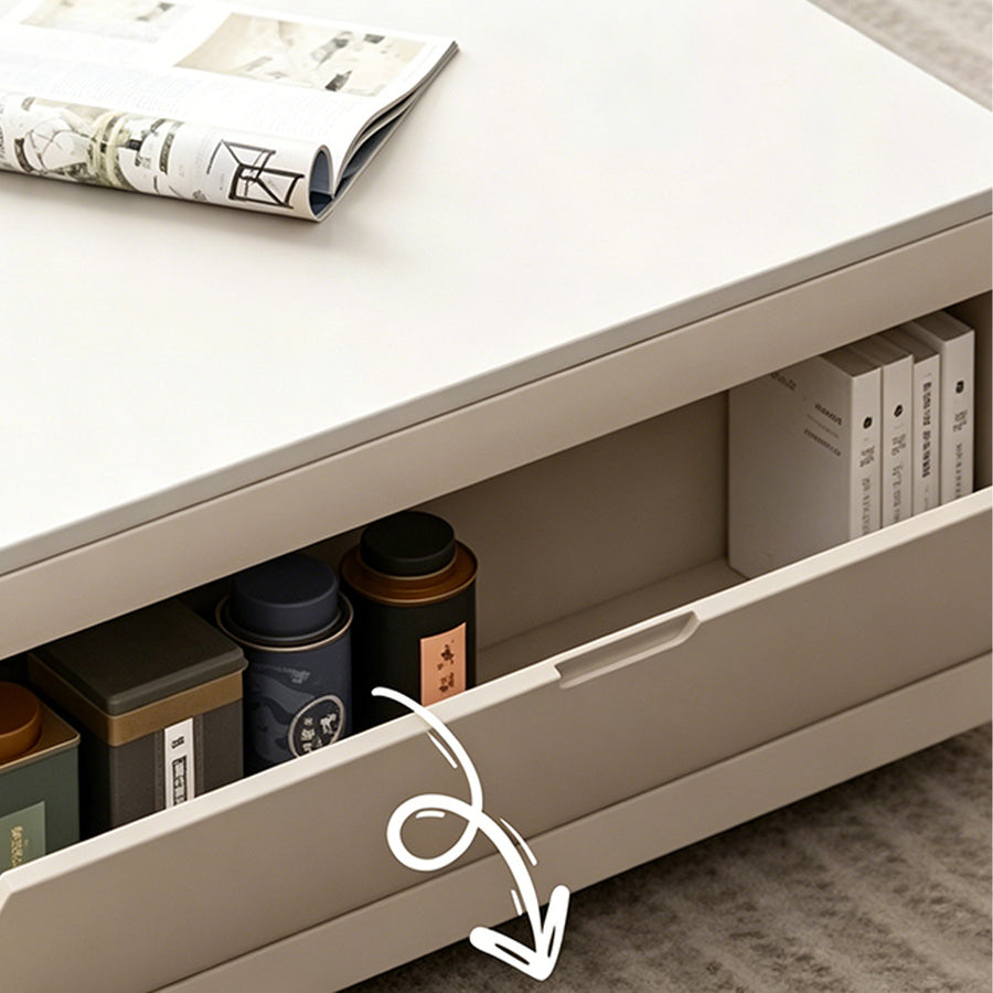 Bonnie Coffee Table, Black & White, Extendable