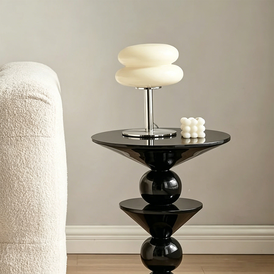 Boris Candied Black Side Table, MDF & FRP