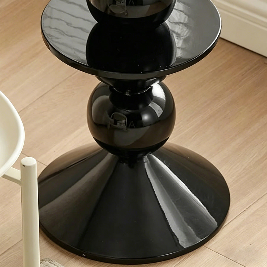 Boris Candied Black Side Table, MDF & FRP