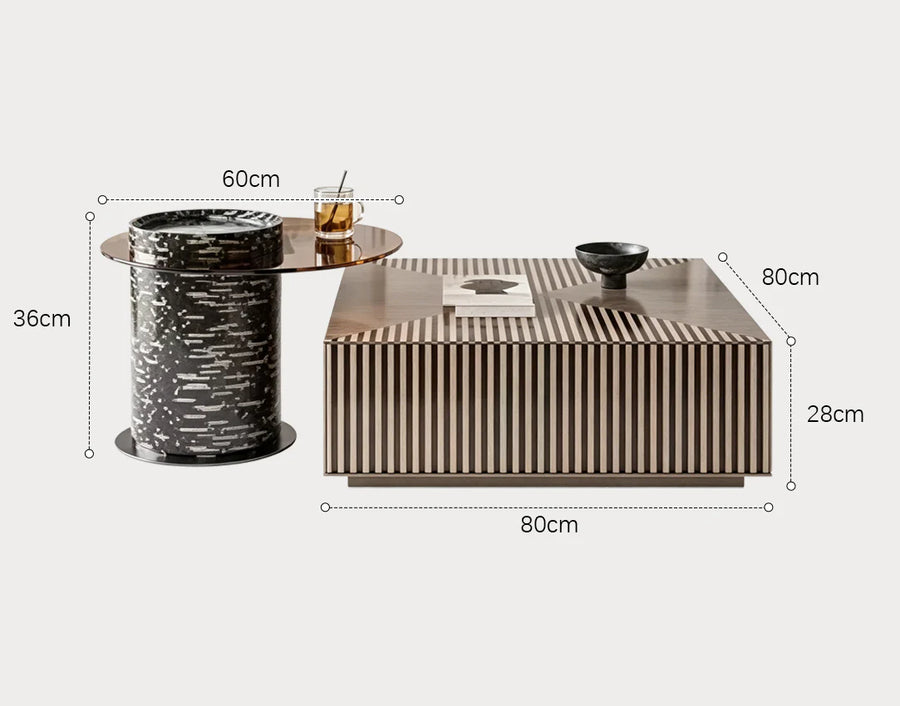 Bris Square Coffee Table Set