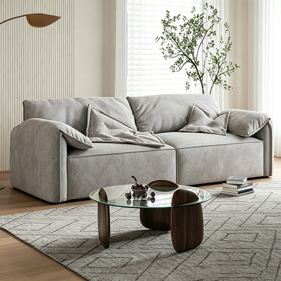 Calista Two Seater Sofa, Suede product image 9