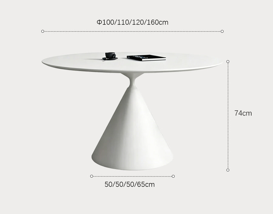 Calvin Cone Round Dining Table room setting for everyday dining
