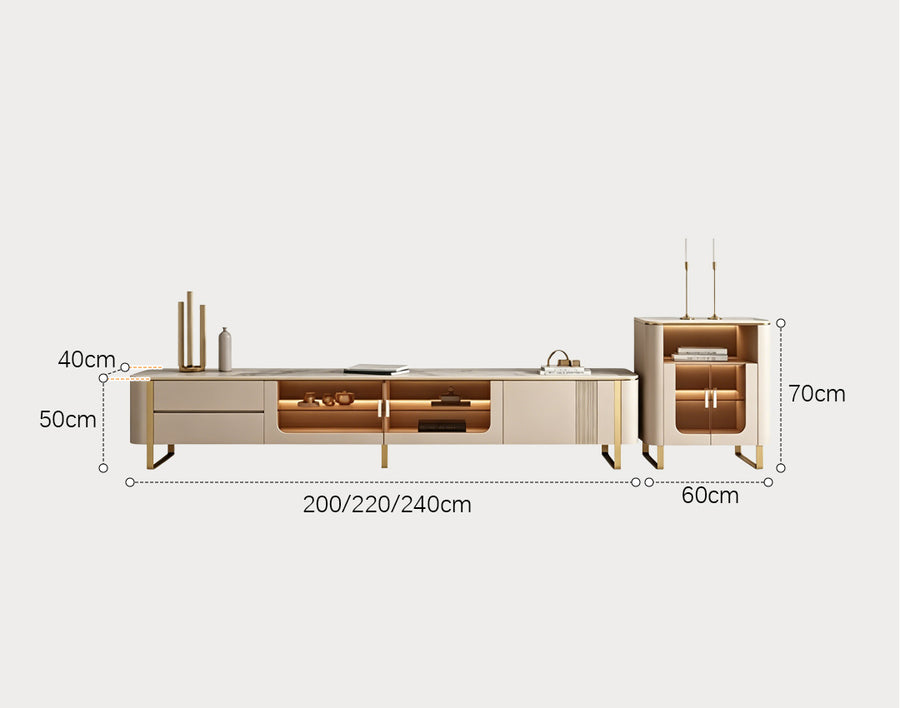 Carl Living Room Set, Carl Rectangle Coffee Table, Gold Legs detail view for rectangular coffee table