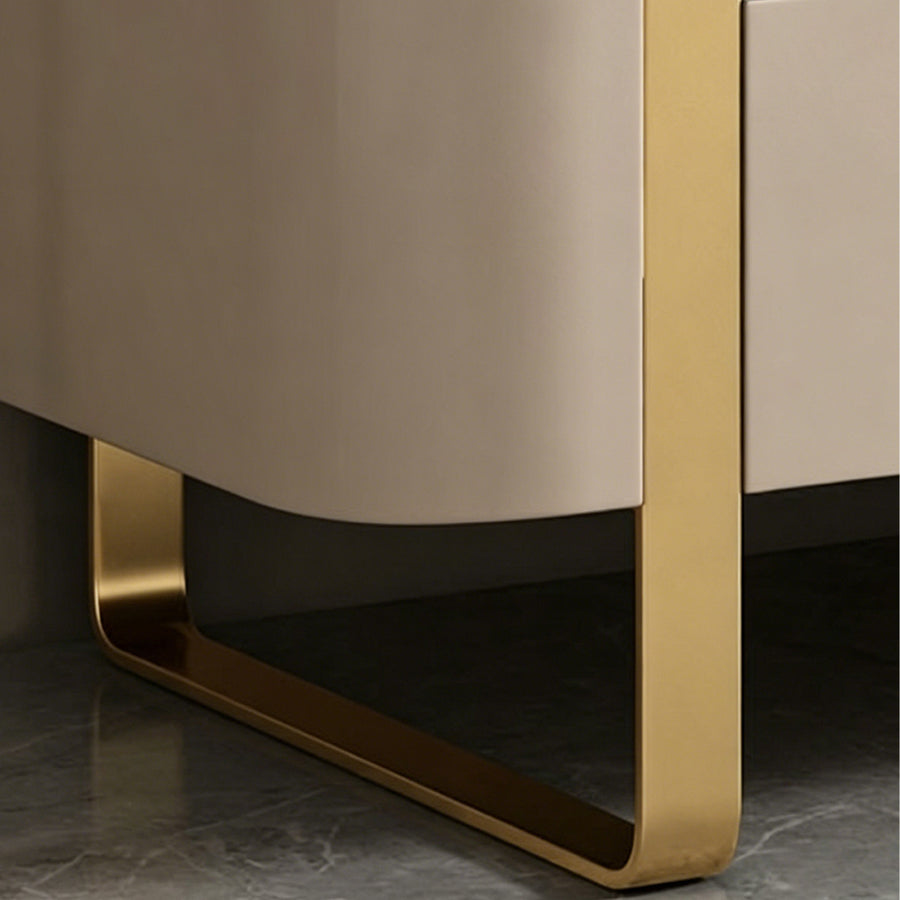 Carl Living Room Set, Carl Rectangle Coffee Table, Gold Legs - for living room