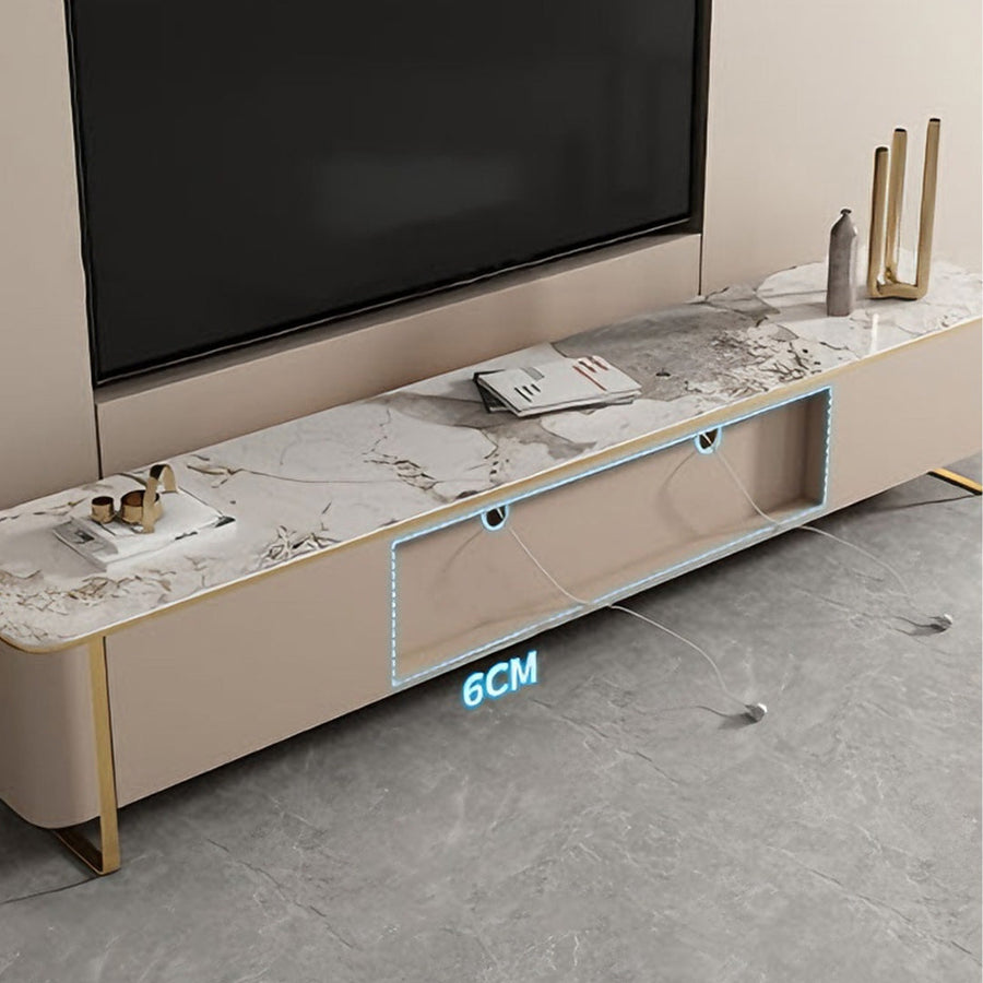 Carl TV Stand front view as a modern tv stand